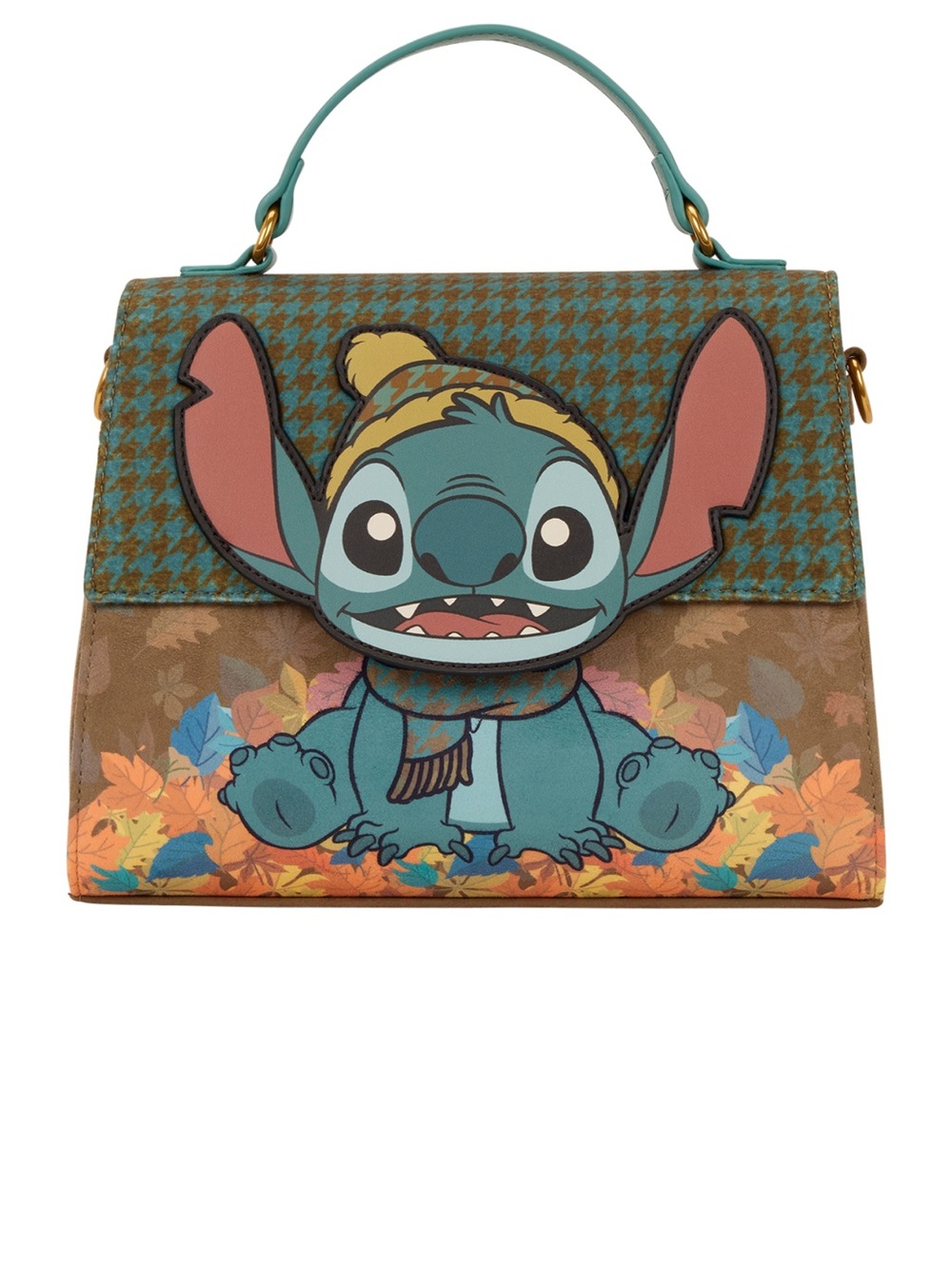 Loungefly Lilo & Stitch Exclusive Autumn Leaves Crossbody Bag
